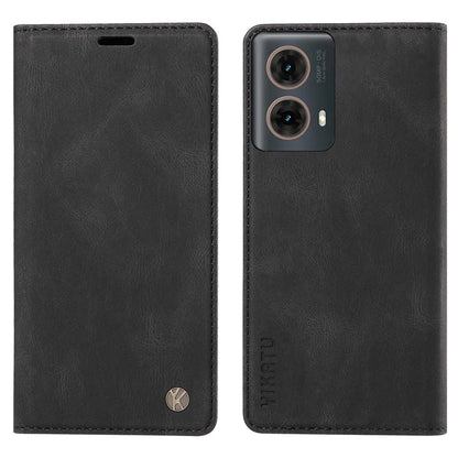 YIKATU YK-004 For Motorola Moto G85 5G / S50 Neo 5G Case Leather Phone Wallet Cover Skin-Touch