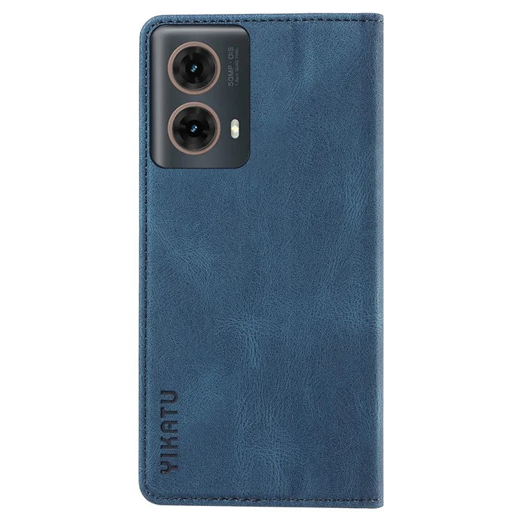 YIKATU YK-004 For Motorola Moto G85 5G / S50 Neo 5G Case Leather Phone Wallet Cover Skin-Touch