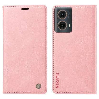 YIKATU YK-004 For Motorola Moto G85 5G / S50 Neo 5G Case Leather Phone Wallet Cover Skin-Touch