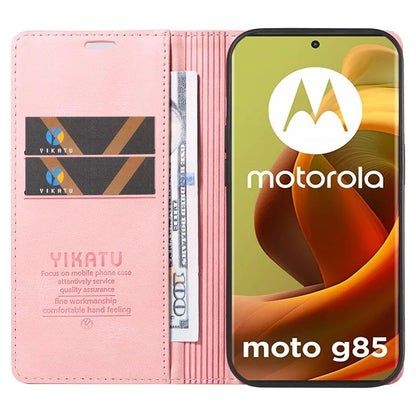 YIKATU YK-004 For Motorola Moto G85 5G / S50 Neo 5G Case Leather Phone Wallet Cover Skin-Touch