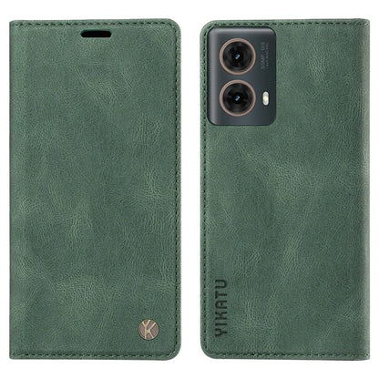 YIKATU YK-004 For Motorola Moto G85 5G / S50 Neo 5G Case Leather Phone Wallet Cover Skin-Touch