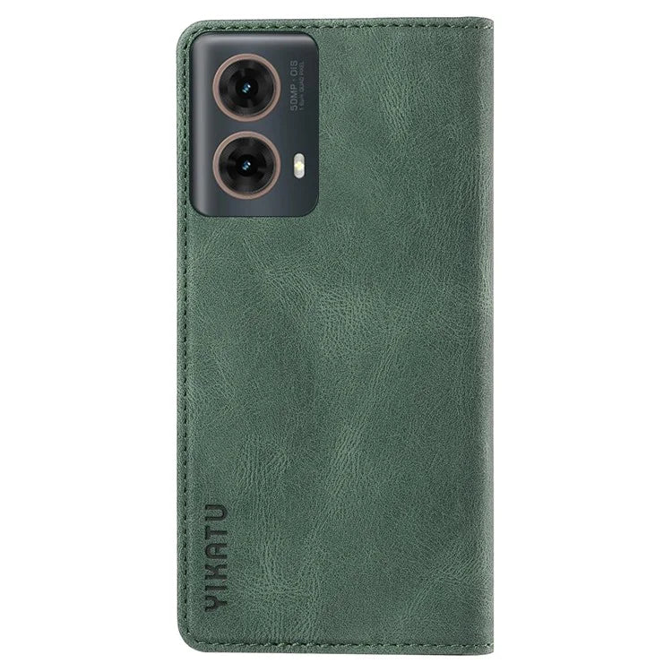 YIKATU YK-004 For Motorola Moto G85 5G / S50 Neo 5G Case Leather Phone Wallet Cover Skin-Touch