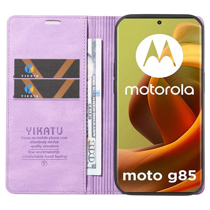 YIKATU YK-004 For Motorola Moto G85 5G / S50 Neo 5G Case Leather Phone Wallet Cover Skin-Touch