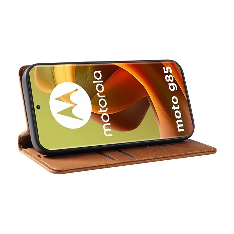 YIKATU YK-004 For Motorola Moto G85 5G / S50 Neo 5G Case Leather Phone Wallet Cover Skin-Touch