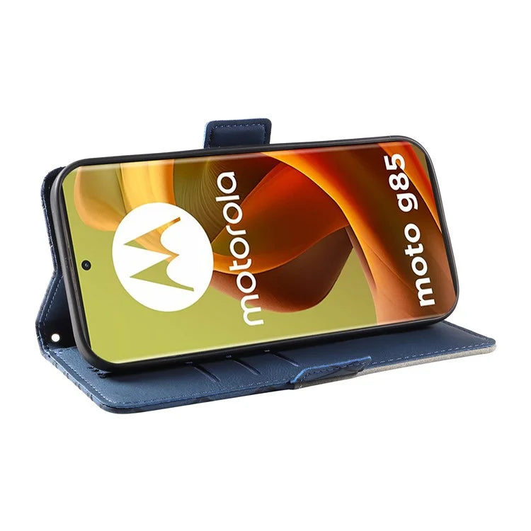 For Motorola Moto G85 5G / S50 Neo 5G Case Rhombus Leather Phone Cover with Wallet Stand