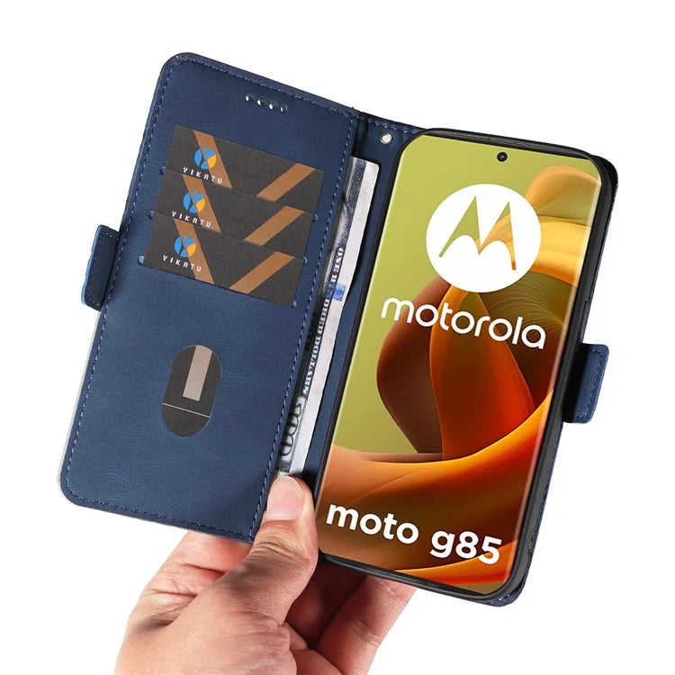 For Motorola Moto G85 5G / S50 Neo 5G Case Rhombus Leather Phone Cover with Wallet Stand