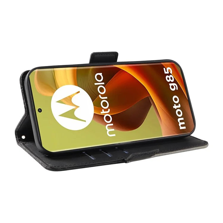For Motorola Moto G85 5G / S50 Neo 5G Case Rhombus Leather Phone Cover with Wallet Stand