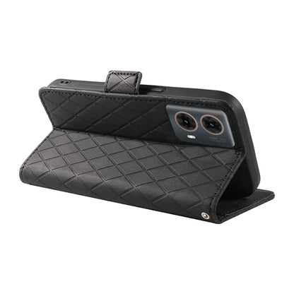 For Motorola Moto G85 5G / S50 Neo 5G Case Rhombus Leather Phone Cover with Wallet Stand