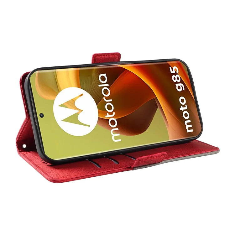 For Motorola Moto G85 5G / S50 Neo 5G Case Rhombus Leather Phone Cover with Wallet Stand