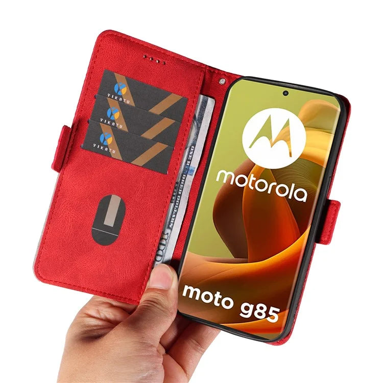 For Motorola Moto G85 5G / S50 Neo 5G Case Rhombus Leather Phone Cover with Wallet Stand
