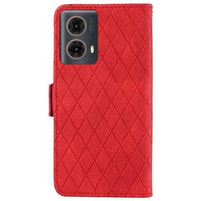 For Motorola Moto G85 5G / S50 Neo 5G Case Rhombus Leather Phone Cover with Wallet Stand
