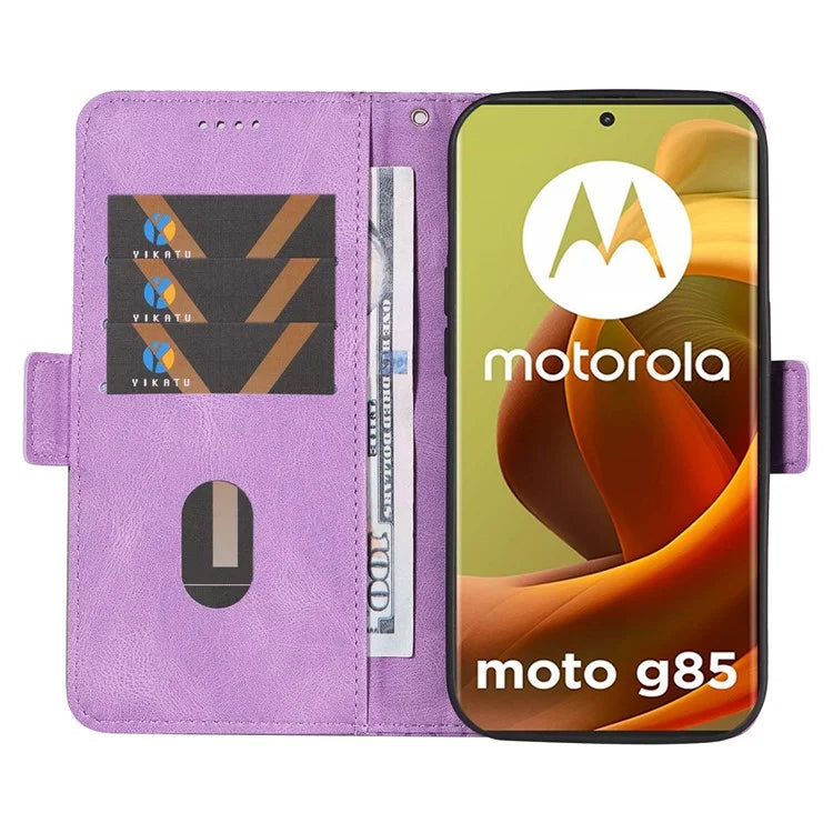 For Motorola Moto G85 5G / S50 Neo 5G Case Rhombus Leather Phone Cover with Wallet Stand