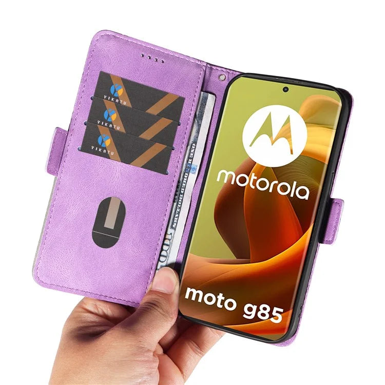 For Motorola Moto G85 5G / S50 Neo 5G Case Rhombus Leather Phone Cover with Wallet Stand