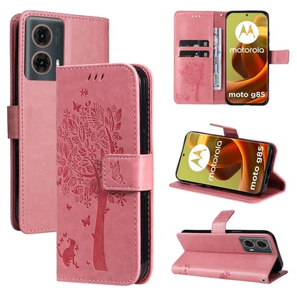 KT Imprinting Flower Series-3 For Motorola Moto G85 5G / S50 Neo 5G Case Wallet Card Slots Leather Phone Cover
