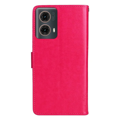 KT Imprinting Flower Series-3 For Motorola Moto G85 5G / S50 Neo 5G Case Wallet Card Slots Leather Phone Cover