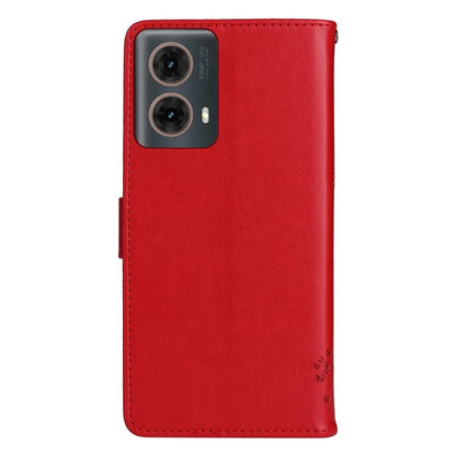 KT Imprinting Flower Series-3 For Motorola Moto G85 5G / S50 Neo 5G Case Wallet Card Slots Leather Phone Cover