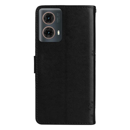 KT Imprinting Flower Series-3 For Motorola Moto G85 5G / S50 Neo 5G Case Wallet Card Slots Leather Phone Cover
