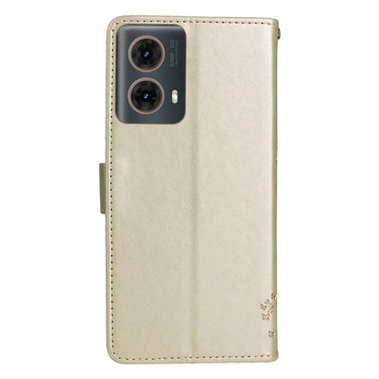 KT Imprinting Flower Series-3 For Motorola Moto G85 5G / S50 Neo 5G Case Wallet Card Slots Leather Phone Cover
