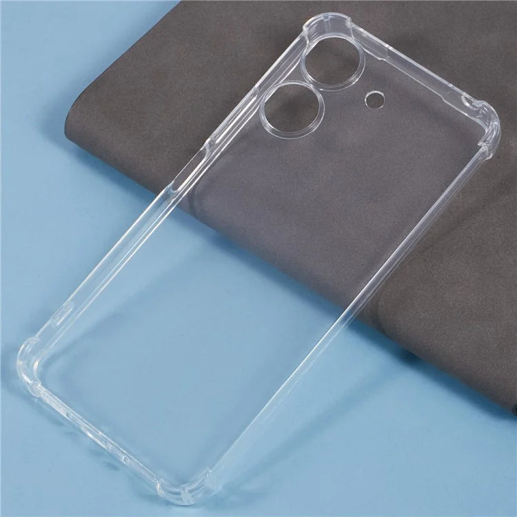 For Xiaomi Redmi 13C 4G / Poco C65 4G TPU Cover Enhanced Four Corner Clear Phone Case