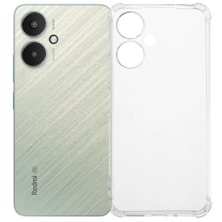 For Xiaomi Redmi 13C 5G  /  Poco M6 5G Clear Case Enhanced Four Corner TPU Phone Cover