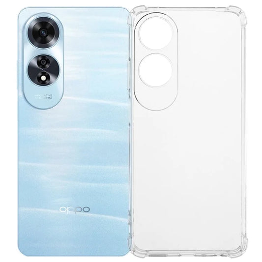For Oppo A60 4G Phone Case Enhanced Four Corner Clear TPU Cover
