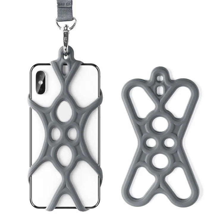Neck Strap Silicone Phone Holder Cord Compatible with 4.0-6.2 inch Smartphones