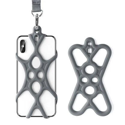 Neck Strap Silicone Phone Holder Cord Compatible with 4.0-6.2 inch Smartphones