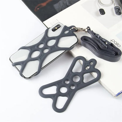 Neck Strap Silicone Phone Holder Cord Compatible with 4.0-6.2 inch Smartphones