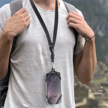 Neck Strap Silicone Phone Holder Cord Compatible with 4.0-6.2 inch Smartphones