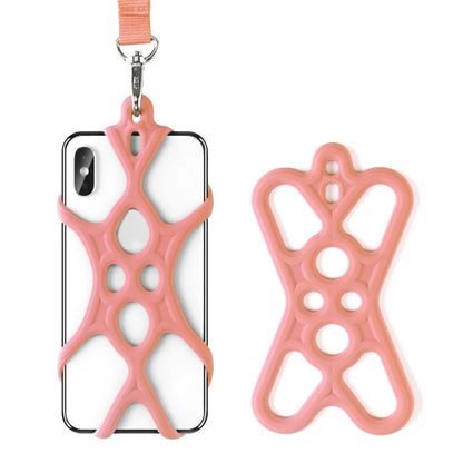 Neck Strap Silicone Phone Holder Cord Compatible with 4.0-6.2 inch Smartphones