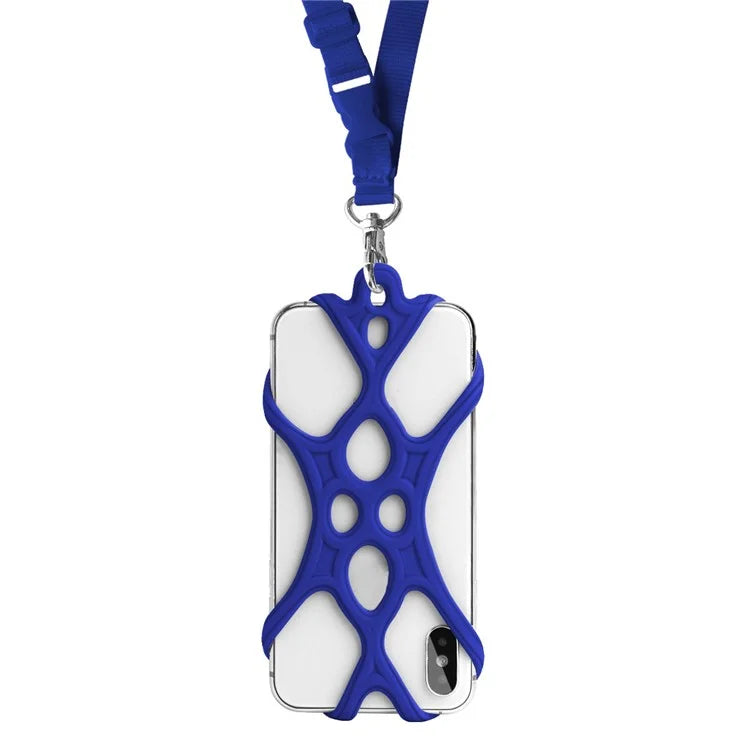 Neck Strap Silicone Phone Holder Cord Compatible with 4.0-6.2 inch Smartphones