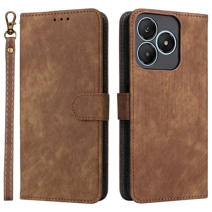 For Wiko T20 Leather Case RFID Blocking Wallet Phone Cover with Strap