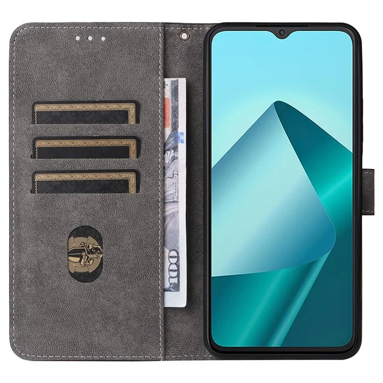 For Wiko T20 Leather Case RFID Blocking Wallet Phone Cover with Strap