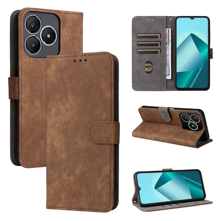 For Wiko T20 Leather Case RFID Blocking Wallet Phone Cover with Strap