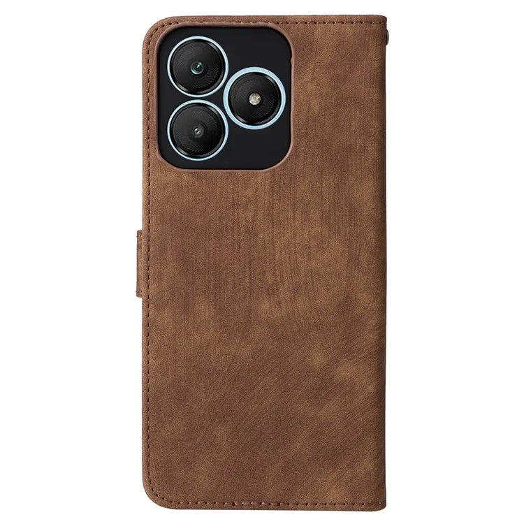 For Wiko T20 Leather Case RFID Blocking Wallet Phone Cover with Strap