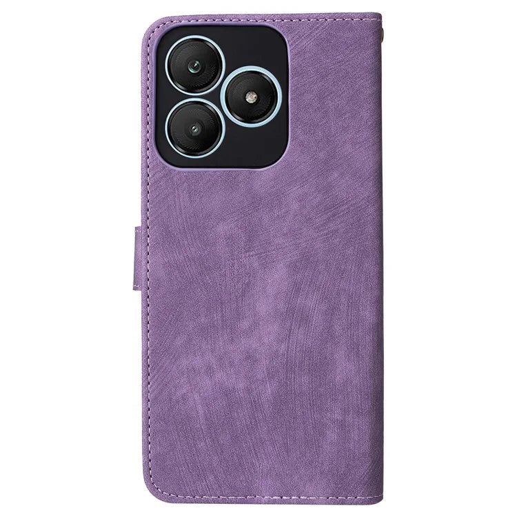 For Wiko T20 Leather Case RFID Blocking Wallet Phone Cover with Strap