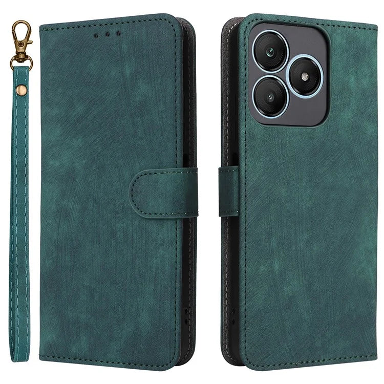 For Wiko T20 Leather Case RFID Blocking Wallet Phone Cover with Strap