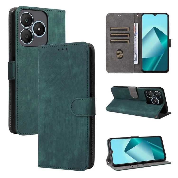 For Wiko T20 Leather Case RFID Blocking Wallet Phone Cover with Strap