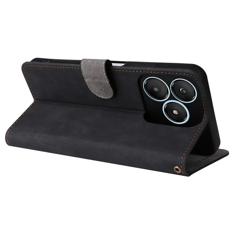 For Wiko T20 Leather Case RFID Blocking Wallet Phone Cover with Strap