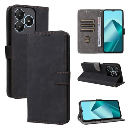 For Wiko T20 Leather Case RFID Blocking Wallet Phone Cover with Strap