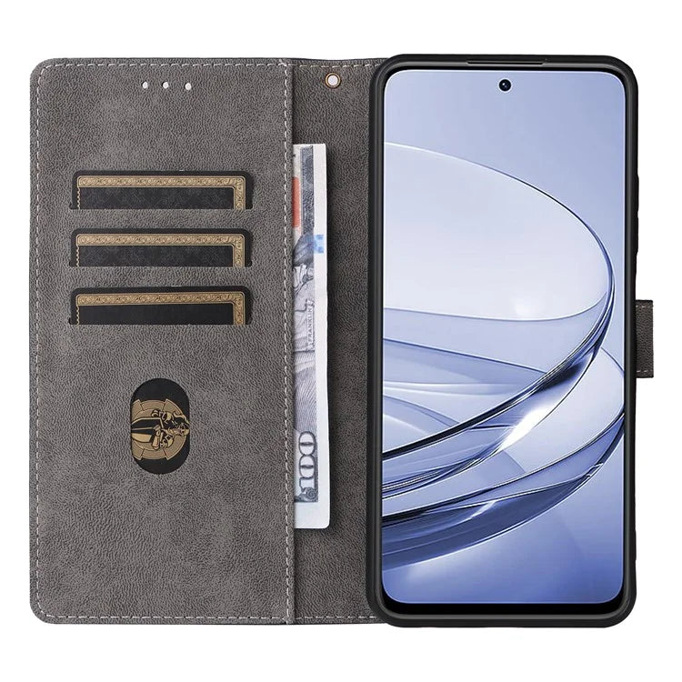 For ZTE Axon 60 ( ZTE Blade V60) Leather Case RFID Blocking Wallet Phone Cover with Strap