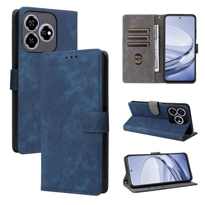 For ZTE Axon 60 ( ZTE Blade V60) Leather Case RFID Blocking Wallet Phone Cover with Strap