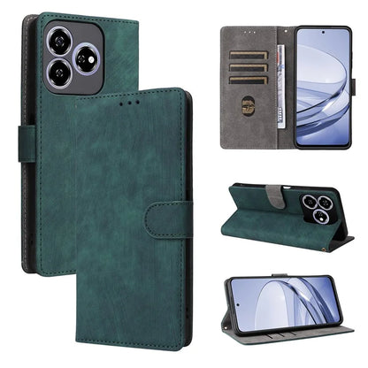 For ZTE Axon 60 ( ZTE Blade V60) Leather Case RFID Blocking Wallet Phone Cover with Strap