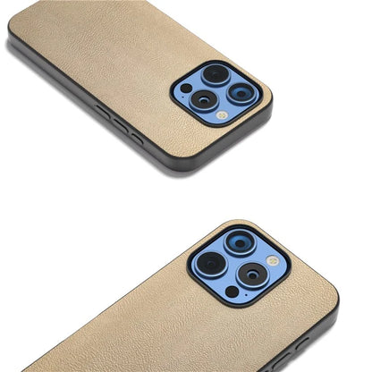 For iPhone 16 Pro Max Case PU Leather Coated TPU+PC Hybrid Phone Cover