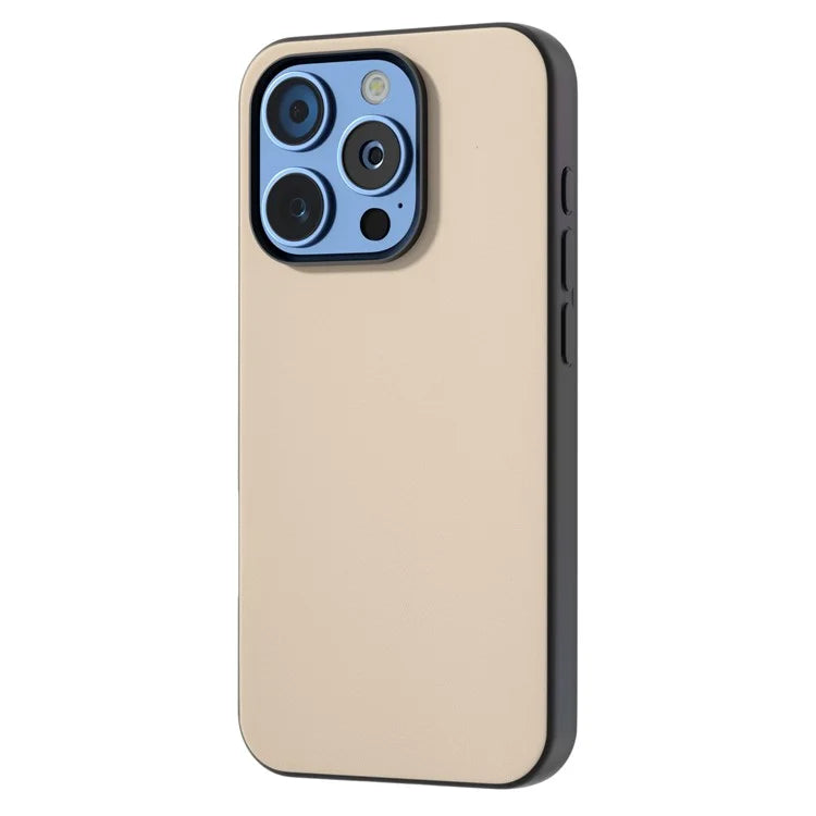 For iPhone 16 Pro Max Case PU Leather Coated TPU+PC Hybrid Phone Cover