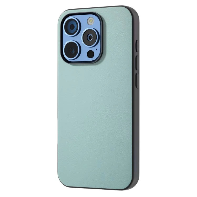 For iPhone 16 Pro Max Case PU Leather Coated TPU+PC Hybrid Phone Cover