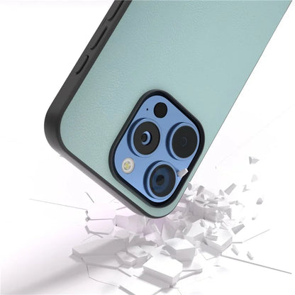 For iPhone 16 Pro Max Case PU Leather Coated TPU+PC Hybrid Phone Cover