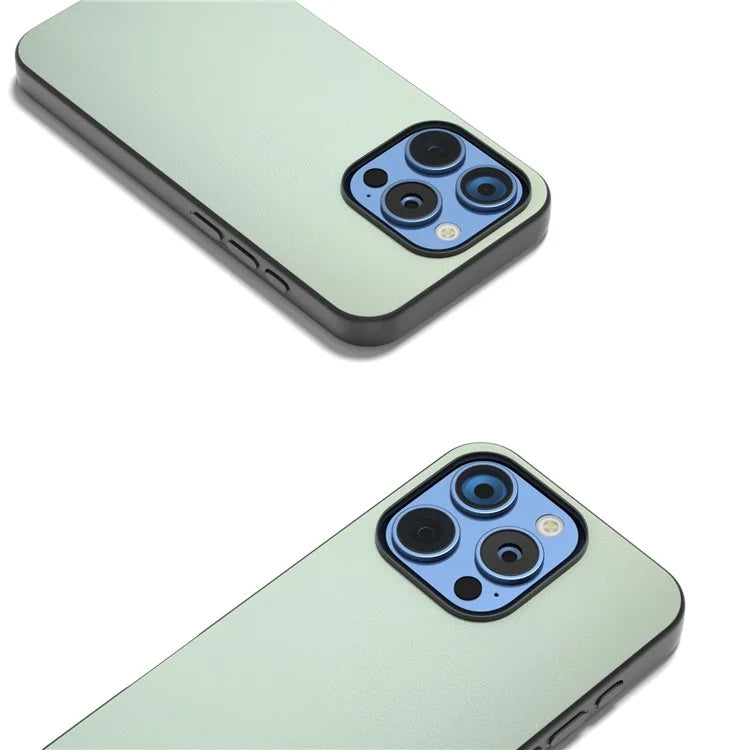 For iPhone 16 Pro Max Case PU Leather Coated TPU+PC Hybrid Phone Cover