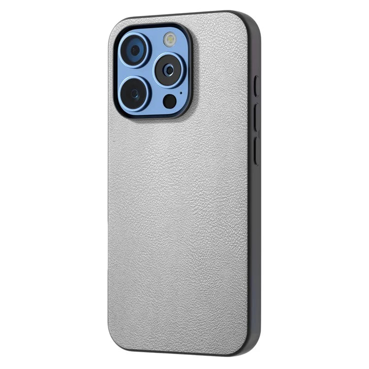 For iPhone 16 Pro Max Case PU Leather Coated TPU+PC Hybrid Phone Cover