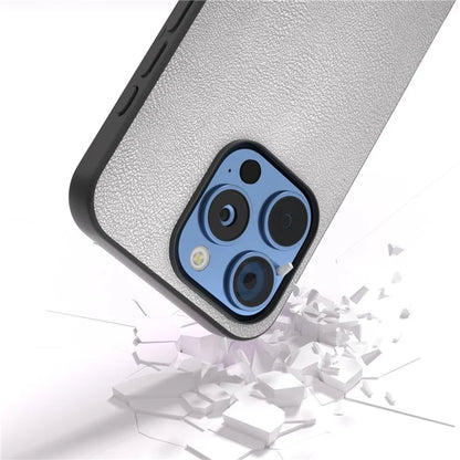 For iPhone 16 Pro Max Case PU Leather Coated TPU+PC Hybrid Phone Cover